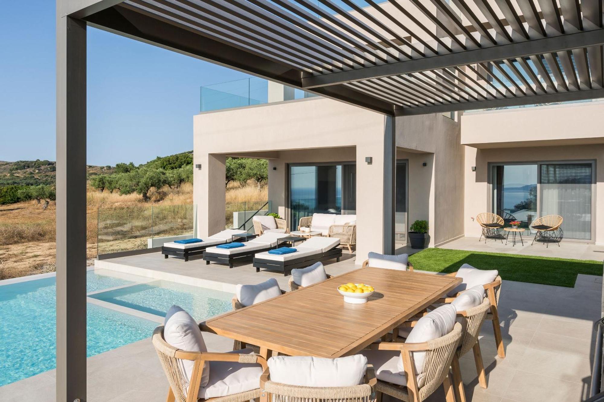 Ravdhoúkha Villa Ekphrasis With Sea View And Jacuzzi מראה חיצוני תמונה