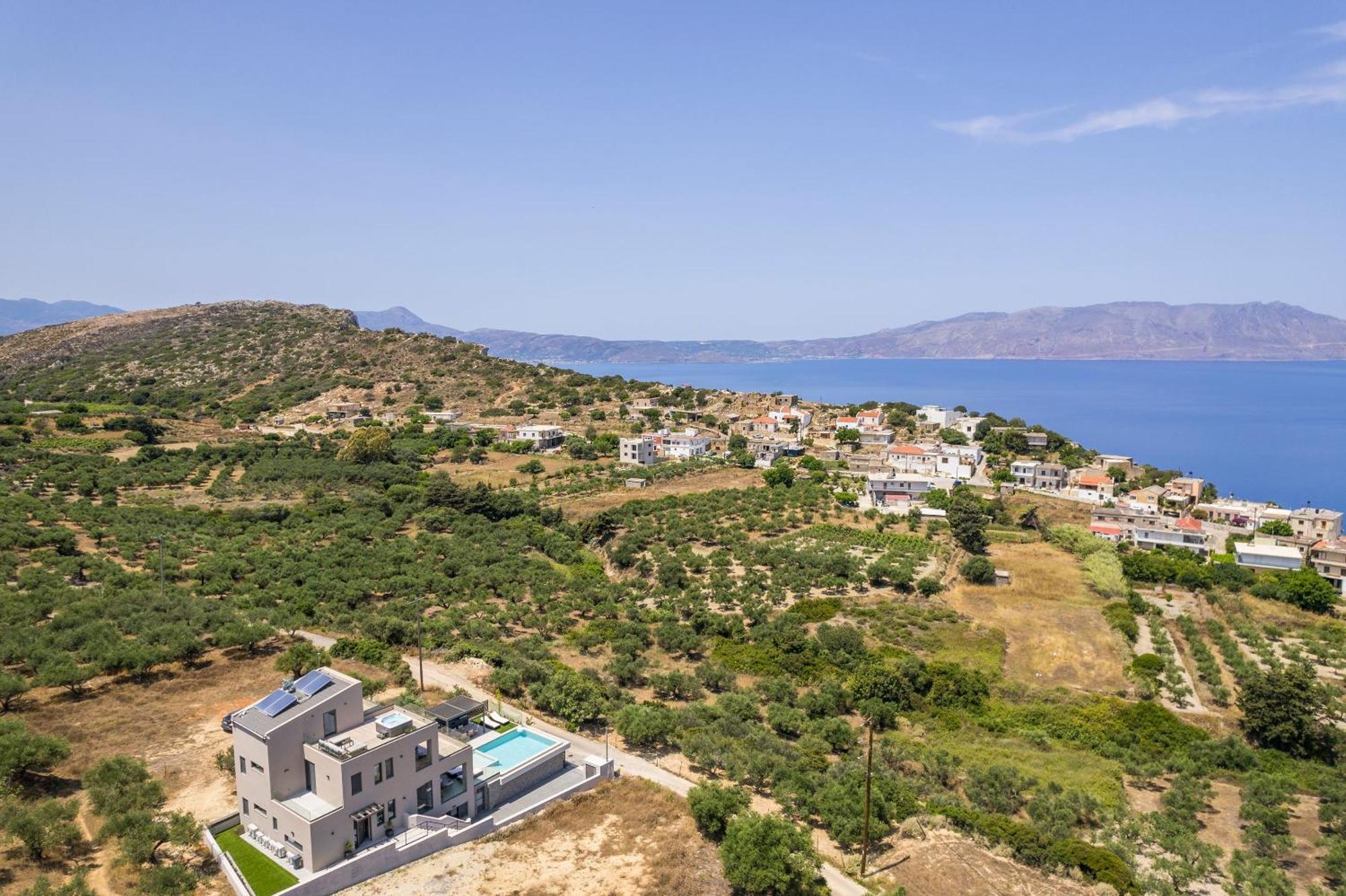 Ravdhoúkha Villa Ekphrasis With Sea View And Jacuzzi מראה חיצוני תמונה
