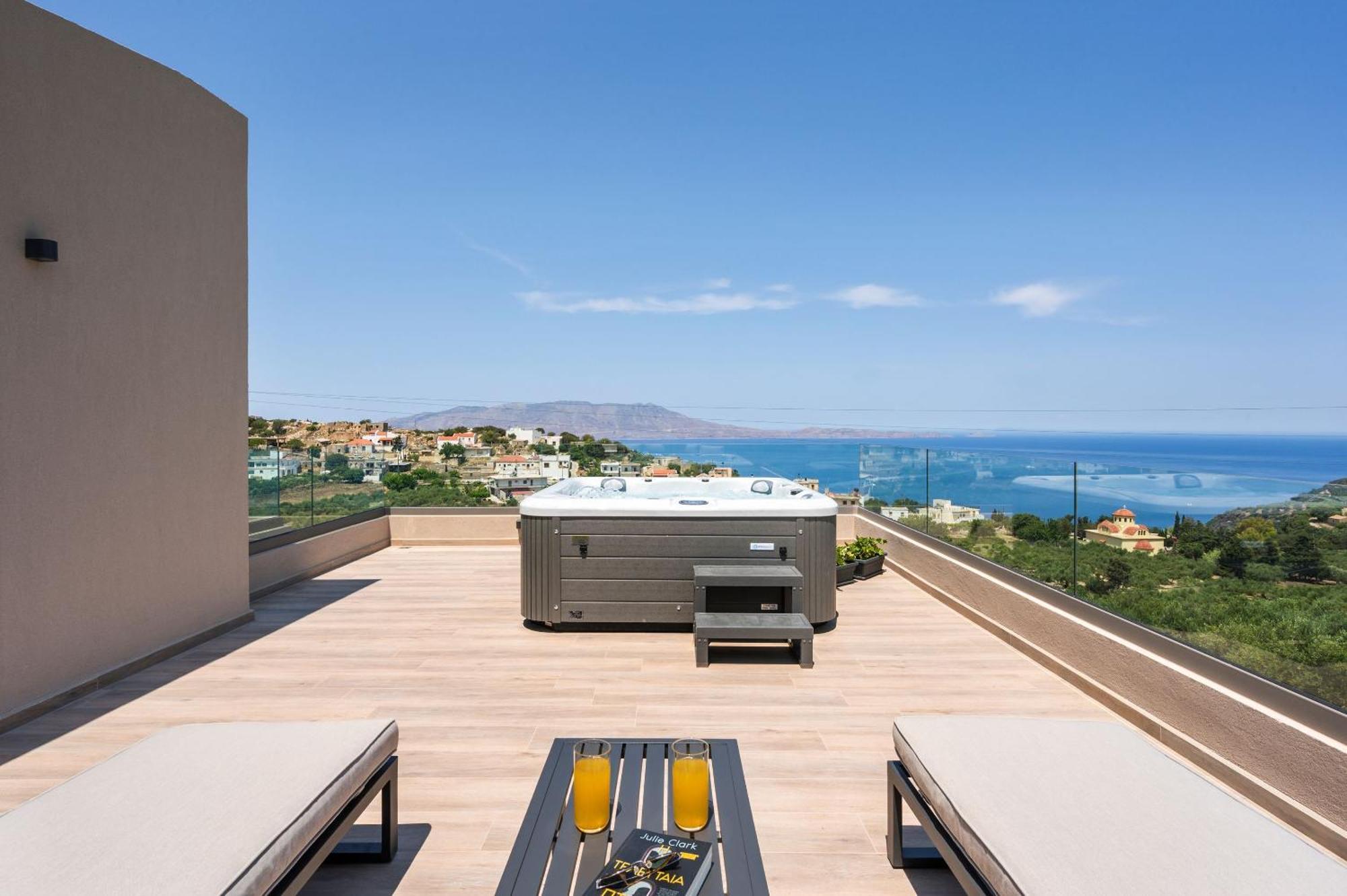 Ravdhoúkha Villa Ekphrasis With Sea View And Jacuzzi מראה חיצוני תמונה