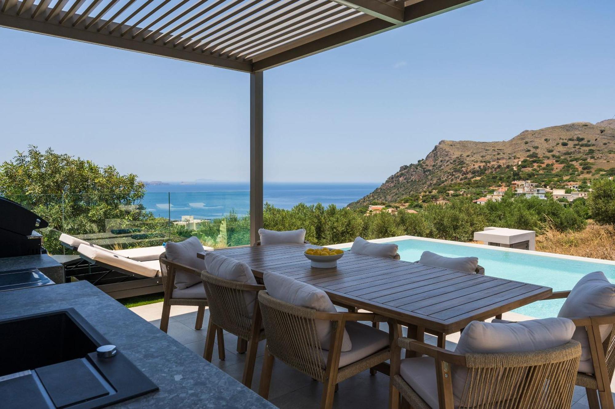 Ravdhoúkha Villa Ekphrasis With Sea View And Jacuzzi מראה חיצוני תמונה